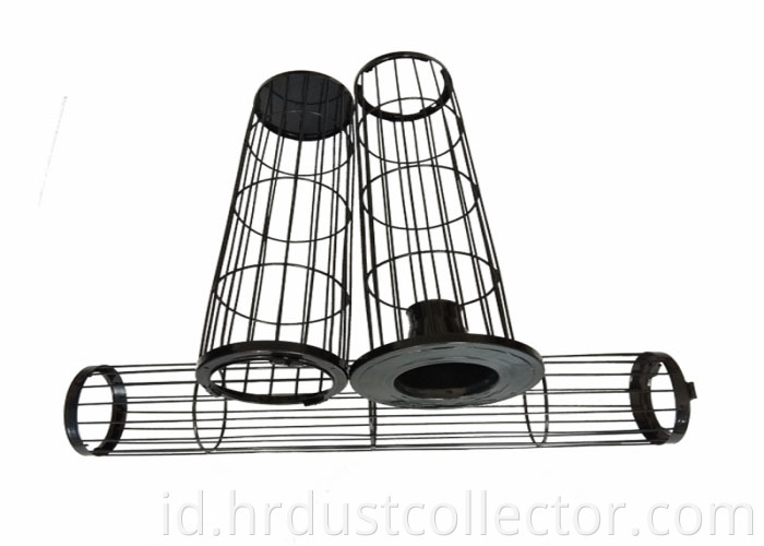 Stainless steel filter bag support cage